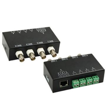 Picture of 4 Channel Passive Video BNC to UTP RJ45 Balun Transceiver
