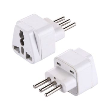 Picture of Plug Adapter, Travel Power Adaptor with Italian Plug (White)