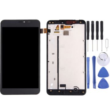Picture of LCD Screen and Digitizer Full Assembly with Frame for Microsoft Lumia 640 XL (Black)
