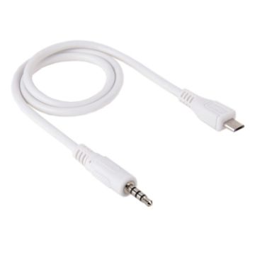 Picture of 3.5mm Male to Micro USB Male Audio AUX Cable, Length: about 50cm