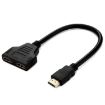 Picture of 30cm 1080P HDMI Port Male to 2 Female 1 in 2 out Splitter Cable Adapter Converter