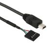 Picture of 5 Pin Motherboard Female Header to Mini USB Male Adapter Cable, Length: 50cm
