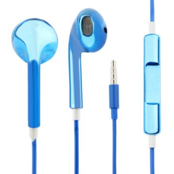 Picture of 3.5mm Stereo Electroplating Wire Control Earphone for Android Phones / PC / MP3 Player / Laptops (Blue)