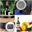 Picture of Celsius Degree Digital LCD Display Wine Bottle Thermometer, Suitable Bottle Diameter: 65-80mm (Black + Silver)