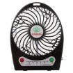 Picture of Hadata 4.3 inch Portable USB / Li-ion Battery Powered Rechargeable Fan with Third Wind Gear Adjustment & Clip (Black)