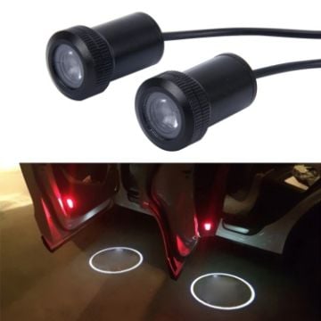 Picture of LED Ghost Shadow Light, Car Door LED Laser Welcome Decorative Light, Cable length: 96cm (Pair)
