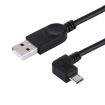 Picture of 28cm 90 Degree Angle Right Micro USB to USB Data / Charging Cable, For Galaxy, Huawei, Xiaomi, LG, HTC and other Smart Phones