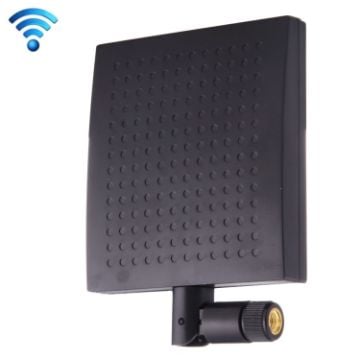 Picture of 12dBi SMA Male Connector 2.4GHz Panel WiFi Antenna (Black)