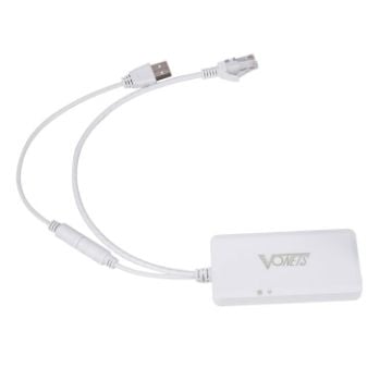 Picture of VONETS VAP11G-500S High Power CPE 20dbm Mini WiFi 300Mbps Bridge WiFi Repeater Signal Booster, Outdoor Wireless Point to Point, No Abstacle (White)