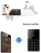 Picture of AEKU Qmart Q5 Card Mobile Phone, 2G Network, Ultra Thin Pocket Mini Slim Card Phone, 0.96 inch, QWERTY Keyboard, BT (Black)