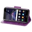 Picture of For Huawei P8 Lite (2017) Butterflies Embossing Horizontal Flip Leather Case with Holder & Card Slots & Wallet & Lanyard (Purple)