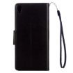 Picture of For Sony Xperia XA Ultra Flowers Embossing Horizontal Flip Leather Case with Holder & Card Slots & Wallet & Lanyard (Black)