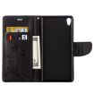 Picture of For Sony Xperia XA Ultra Flowers Embossing Horizontal Flip Leather Case with Holder & Card Slots & Wallet & Lanyard (Black)