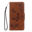 Picture of For Motorola Moto G5 Plus Pressed Flowers Butterfly Pattern Horizontal Flip Leather Case with Holder & Card Slots & Wallet (Brown)
