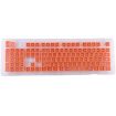 Picture of 104 Keys Double Shot PBT Backlit Keycaps for Mechanical Keyboard (Orange)