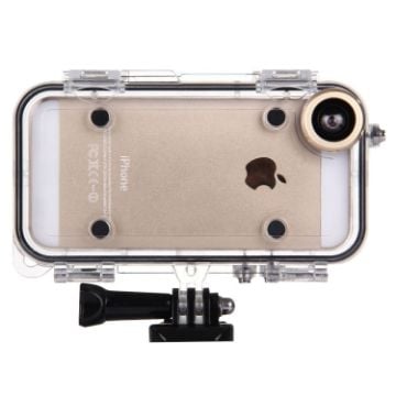 Picture of HAMTOD iPhone 5/5S/SE Waterproof Case with Wide Angle Lens (Gold)