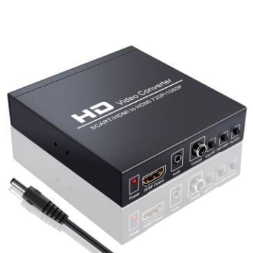 Picture of NEWKENG NK-8S SCART + HDMI to HDMI 720P / 1080P HD Video Converter Adapter Scaler Box