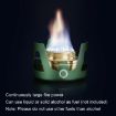 Picture of CSTUR Y2218 Outdoor Ultralight Aluminum Stove Camping Fishing Portable Liquid Alcohol Stoves (Dark Green)