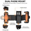 Picture of For DJI OSMO Pocket 3 Sunnylife ZJ756 Expanded Dual Phone Clamp Holder (Black)
