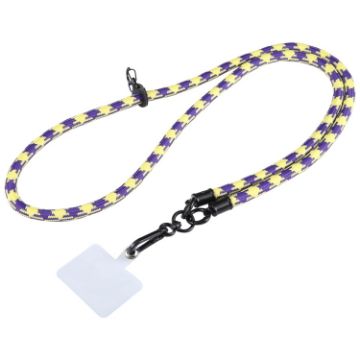 Universal Phone Pattern Lanyard - Purple Yellow - 1