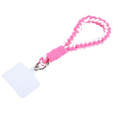 Picture of Universal Phone Four Strand Short Lanyard (Pink White)
