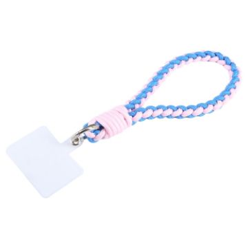 Picture of Universal Phone Four Strand Short Lanyard (Pink Blue)
