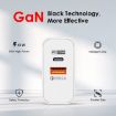 65W USB-C/Type-C+USB Dual Port GaN Charger EU Plug White - 5