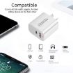 PD30W USB-C/Type-C + QC3.0 USB Dual Port Charger, US Plug - 5