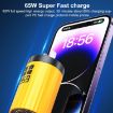 WK WP-U01 Mecha Series Energy Bar 65W Dual USB-C/Type-C + USB Charger - 4