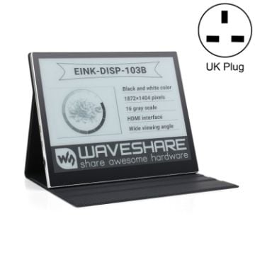 Picture of Waveshare 10.3 inch E-Paper Monitor External E-Paper Screen for MAC/Windows PC (UK Plug)