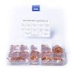 150 PCS O Shape Solid Copper Crush Washers Assorted Oil Seal Flat Ring Kit - 4