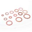 Picture of 150 PCS O Shape Solid Copper Crush Washers Assorted Oil Seal Flat Ring Kit for Car/Boat /Generators