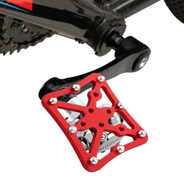 Picture of Single Road Bike Universal Clipless to Pedals Platform Adapter for Bike MTB, Size: Small (Red)