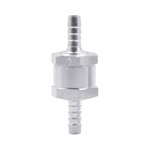 6mm Aluminium Alloy Fuel Petrol One Way Non Return Check Valve - 1