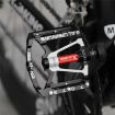1 Pair Red Mountain Bike Aluminum Pedal Lightweight Bearing Foot Pedal - 8