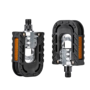 Picture of 1 Pair PROMEND PPD-F51 Aluminum Alloy+Plastic Folding Bicycle Pedal (Black)