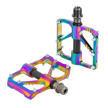 Picture of 1 Pair PROMEND Three Peilin Bearing Aluminum Alloy CNC Bicycle Colorful Pedal PD-R87CY