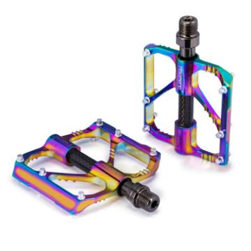 Picture of 1 Pair PROMEND Three Peilin Bearing Aluminum Alloy CNC Bicycle Colorful Pedal PD-M86CY