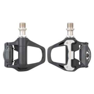 Picture of 1 Pair PROMEND PD-R97P Bicycle Self-Locking Pedal Road Bike Nylon Lock Pedal SPD System Cassette Palin Pedal (Black)