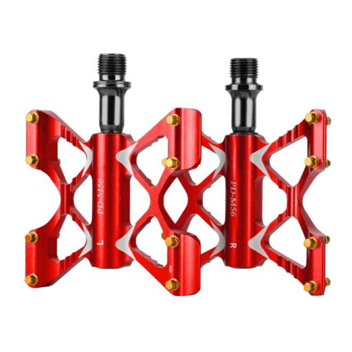 Promend PD-M56 Mountain Bike Aluminum Pedals - Red (1 Pair) - 1