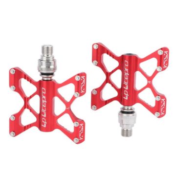 Picture of LP LitePro K5 Folding Bkie Aluminum Alloy Bearin Pedals (Red)