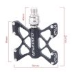 Picture of LP LitePro K5 Folding Bkie Aluminum Alloy Bearin Pedals (Red)