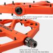 MEROCA Mountain Bike Nylon Pedal - Red - 6