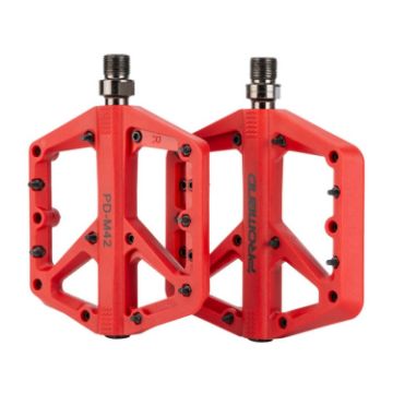 Picture of PROMEND PD-M42 1 Pair Mountain Bicycle Nylon High-speed Bearing Pedals (Red)