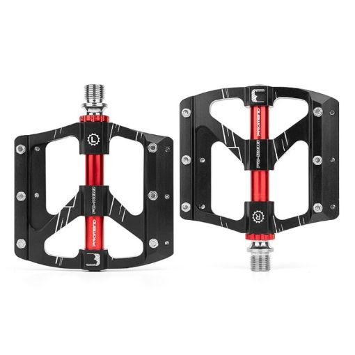 Picture of PROMEND PD-M88 1 Pair Mountain Bicycle Aluminum Alloy 3-Bearings Pedals (Black)