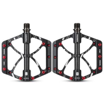 Picture of PROMEND PD-M52C 1 Pair Bicycle Aluminum Alloy + Carbon Fiber Tube Bearing Pedals (Black)