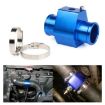 Picture of Car Water Temperature Meter Temperature Gauge Joint Pipe Radiator Sensor Adaptor Clamps, Size:38mm (Blue)