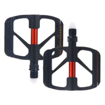 Picture of B610 1 Pair Mountain Bicycle Carbon Fiber Palin Bearing Pedals (Red)