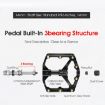 WEST BIKING Carbon Fiber Mountain Bike Pedal (Titanium) - 8