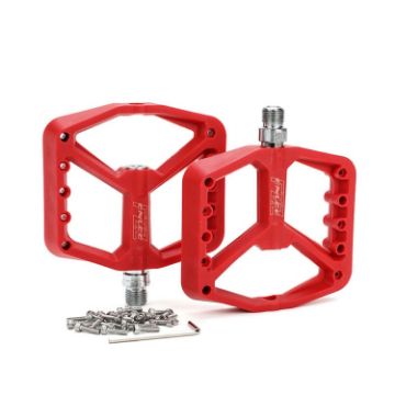 ENLEE F228 Bicycle Nylon Pedals - Red - 1